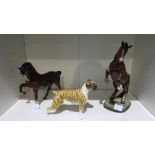 This is a Timed Online Auction on Bidspotter.co.uk, Click here to bid. A Brown, Rearing up Beswick