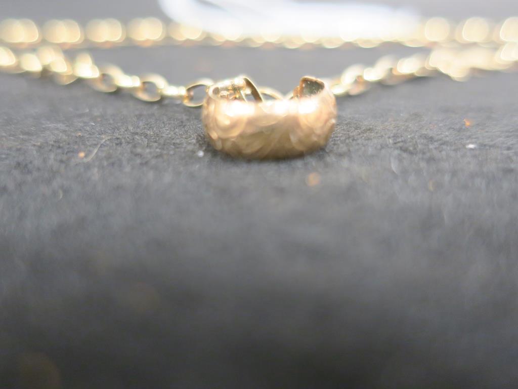 This is a Timed Online Auction on Bidspotter.co.uk, Click here to bid. A 9kt Gold Chain Necklace 4. - Image 3 of 3