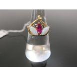 This is a Timed Online Auction on Bidspotter.co.uk, Click here to bid. A 9ct Gold, Opal and Gem
