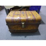 This is a Timed Online Auction on Bidspotter.co.uk, Click here to bid. A painted metal chest (