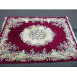 This is a Timed Online Auction on Bidspotter.co.uk, Click here to bid. A Chinese (?) Rug with