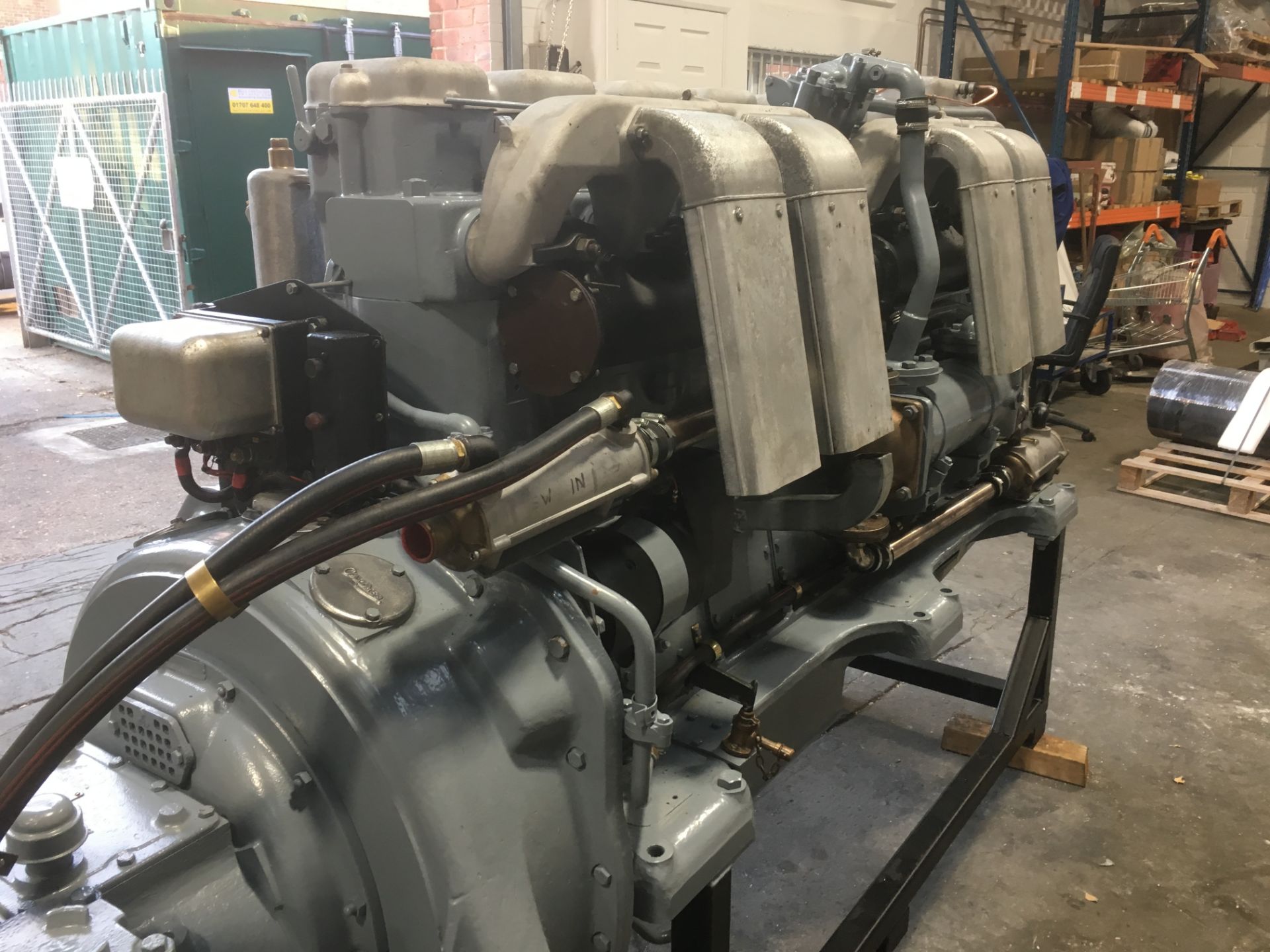 * A Gardner Reconditioned Model 8L3B Marine Diesel Engine with new twin disc 2:1 Gearbox. Please - Image 4 of 5
