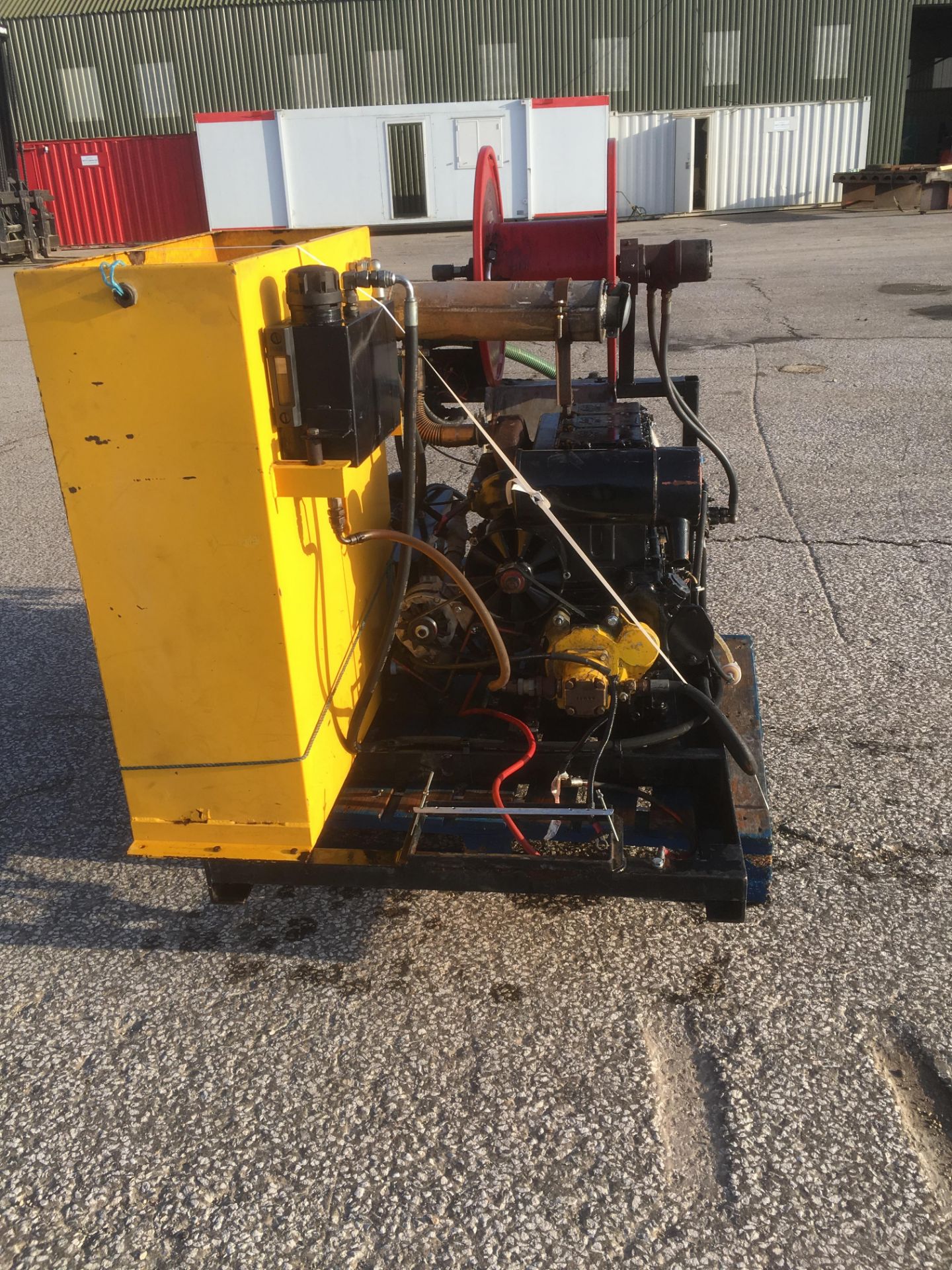* A Van Pack Jetting System, Frame Mounted with a 3 Cylinder Lister Diesel Engine Mounted to a
