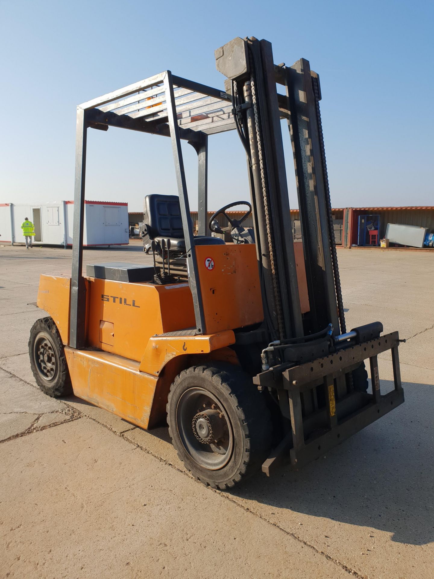 * Still Model R70-40 Diesel Forklift Truck with duplex mast and side shift, YOM 1992. We - Image 4 of 5