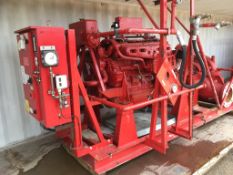 * Iveco 423hp High Volume Fire Pump. A high Volume Skid Model Clarke Model 8210 NLRT Fire Pump