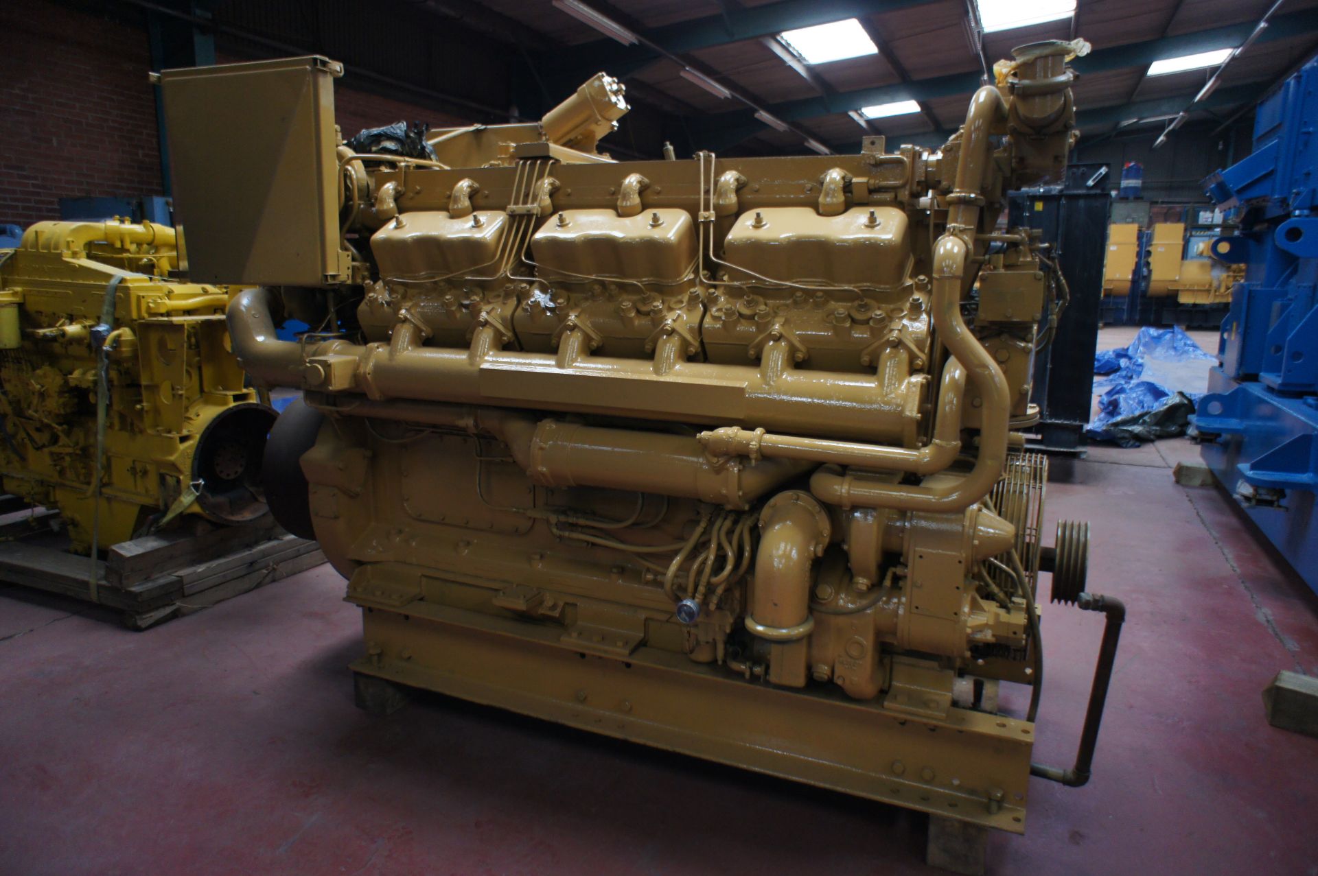 * Caterpillar D398 V12, 4-Stroke-Cycle Water cooled Diesel Engine with Radiator. Please note this - Image 5 of 9