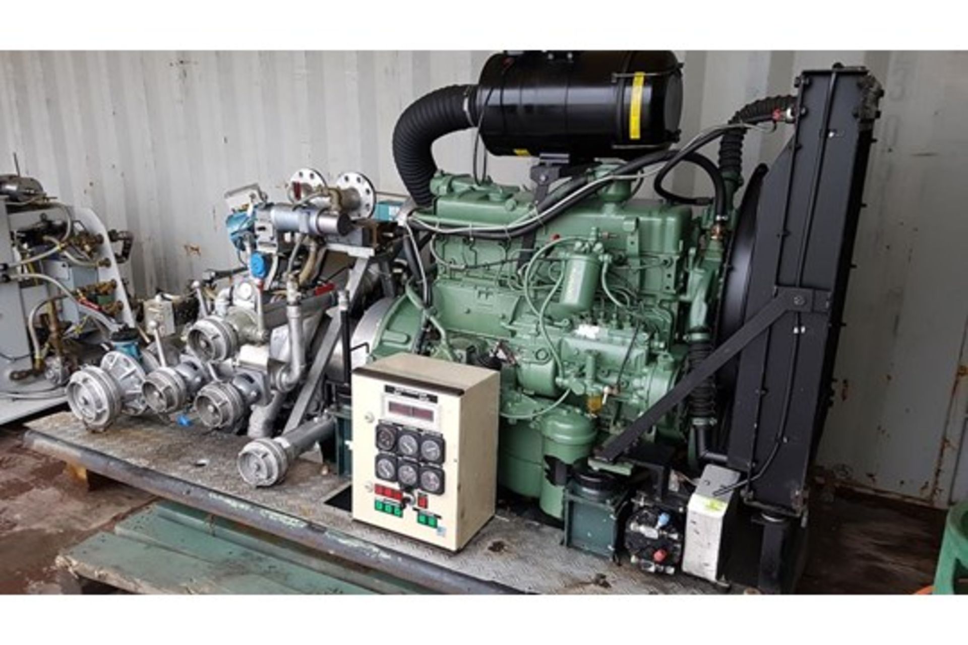 * Mercedes/Zeigler High Pressure Water Pump. A Skid Mounted High Pressure Water Pump with Mercedes