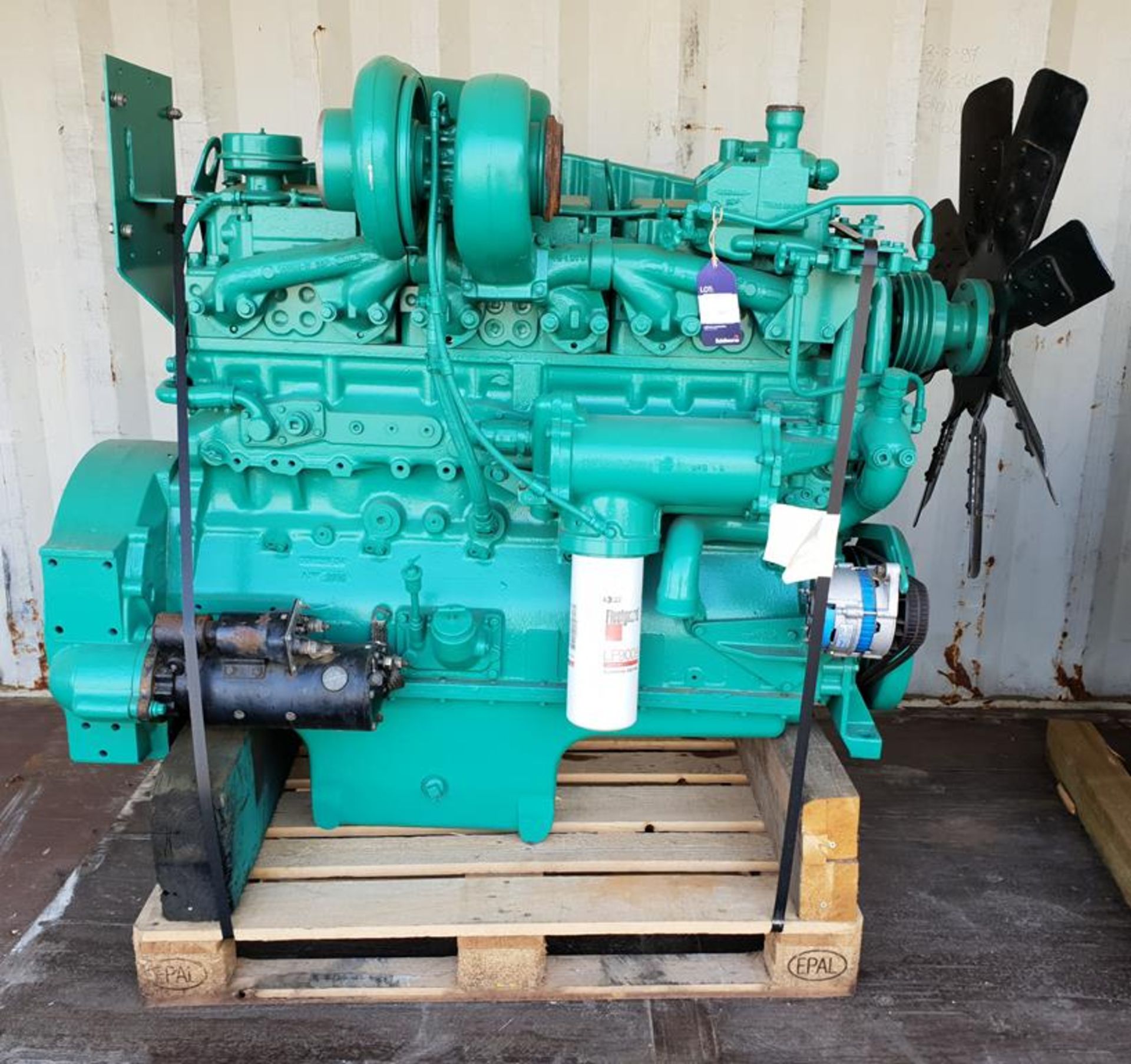 * Cummins 855 Turbo Diesel Engine Factory Reconditioned. Please note this lot is located at Manby