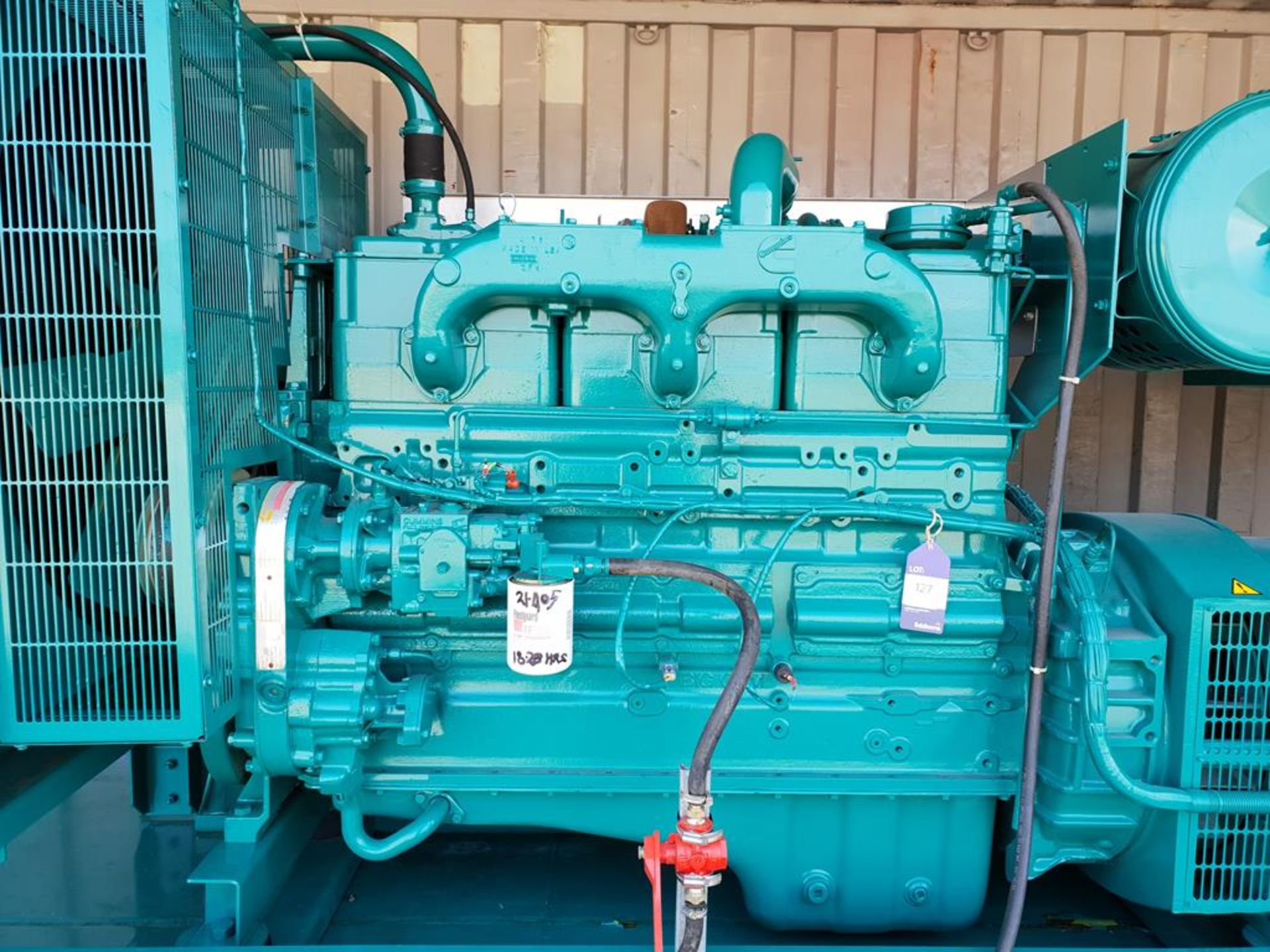 * Cummins G6 316KVA Standby Generator. A 1996 316KVA Skid Mounted Diesel Generator with Cummins G6 - Image 2 of 10