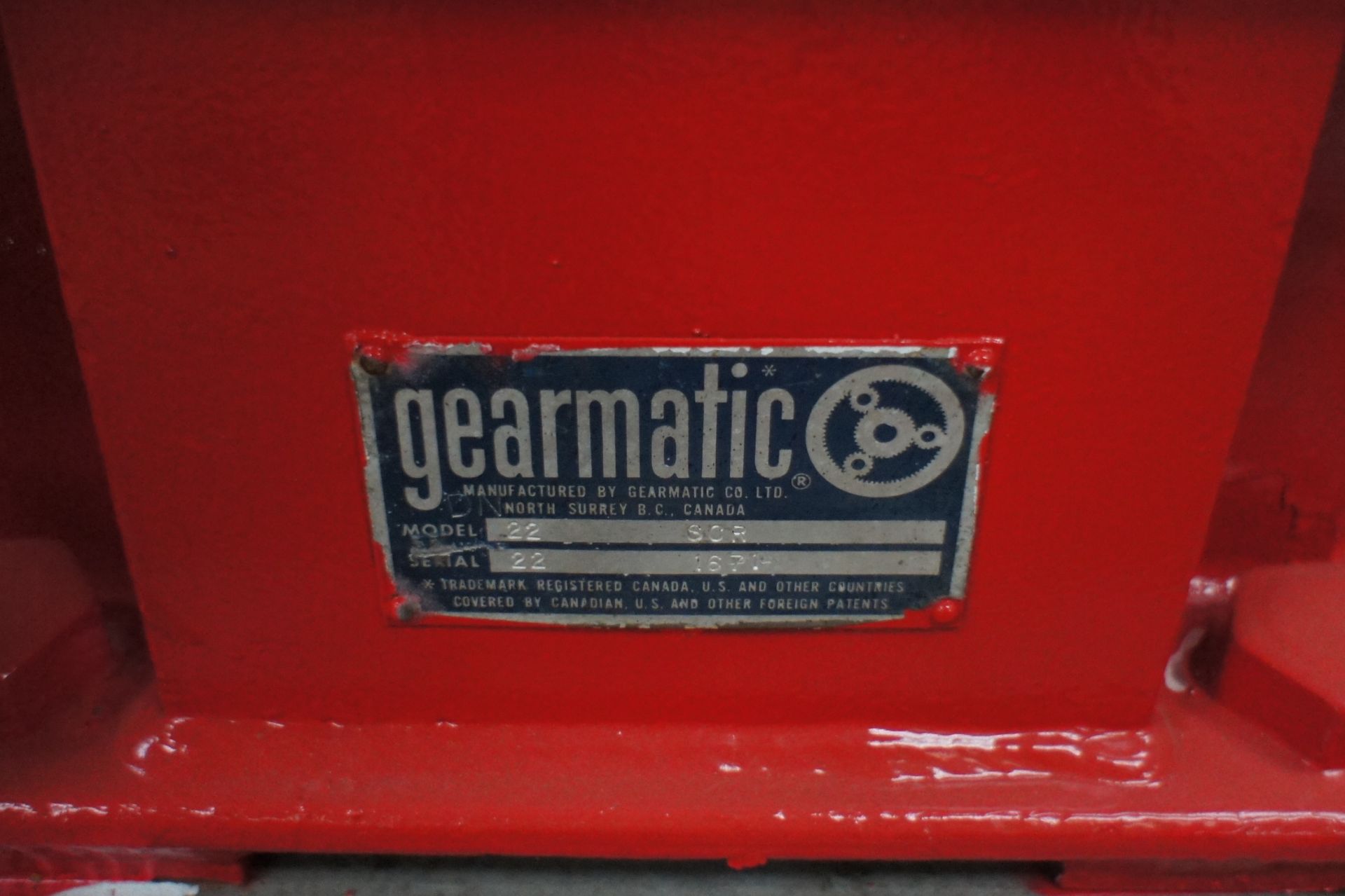 * Gearmatic 22SCR Marine Specification hydraulic winch, mounted on Galvanised Frame, unused. - Image 6 of 6