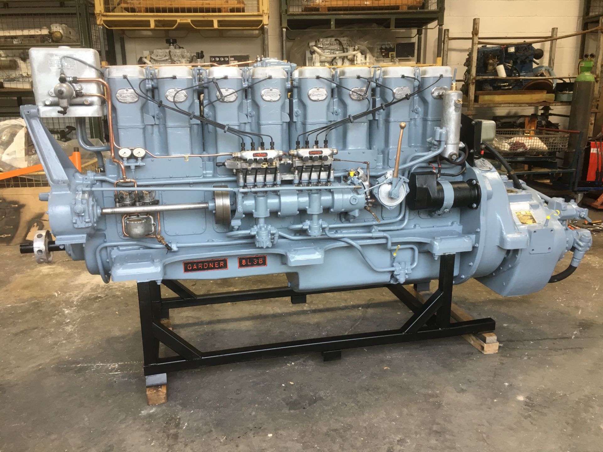 * A Gardner Reconditioned Model 8L3B Marine Diesel Engine with new twin disc 2:1 Gearbox. Please - Image 5 of 5