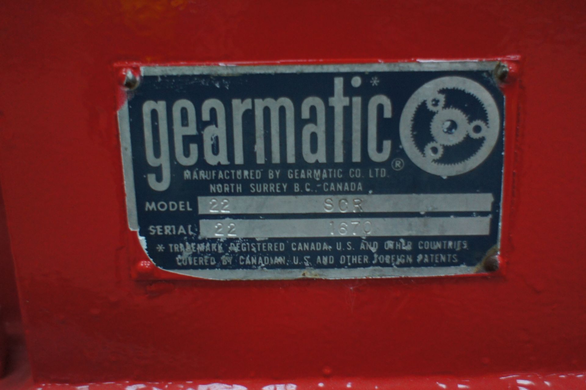 * Gearmatic 22SCR Marine Specification hydraulic winch, mounted on Galvanised Frame, unused. - Image 4 of 5