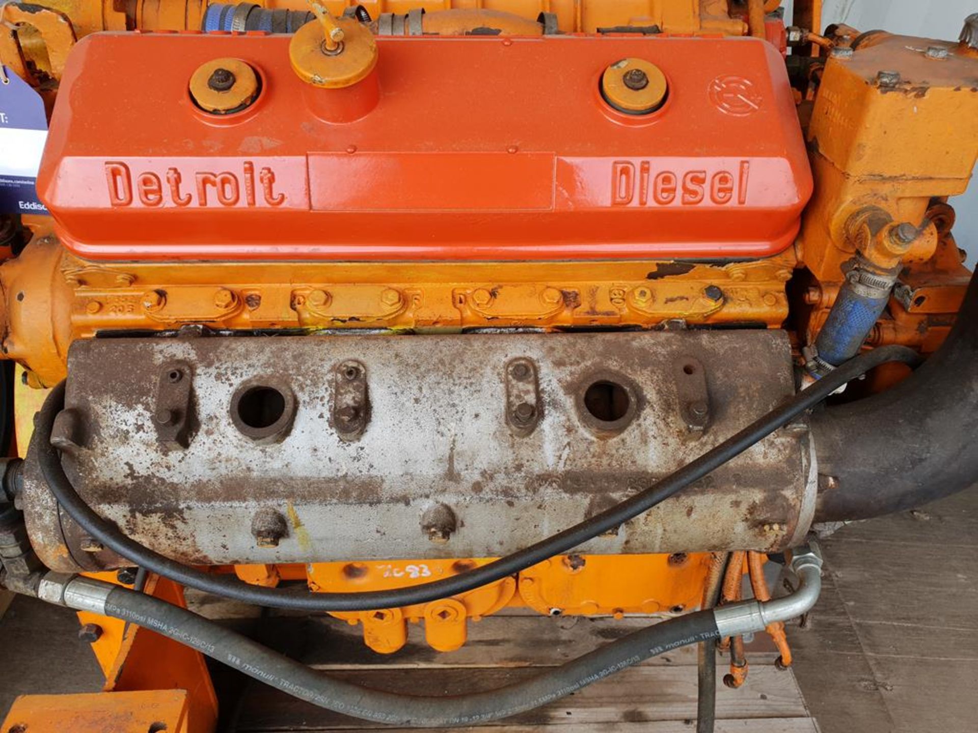 * GM Detroit V8 71 Marine Diesel Engine. Please note this lot is located at Manby Airfield, Manby, - Image 2 of 4