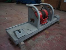 * Gearmatic 22SCR Marine Specification hydraulic winch, mounted on Galvanised Frame, unused.