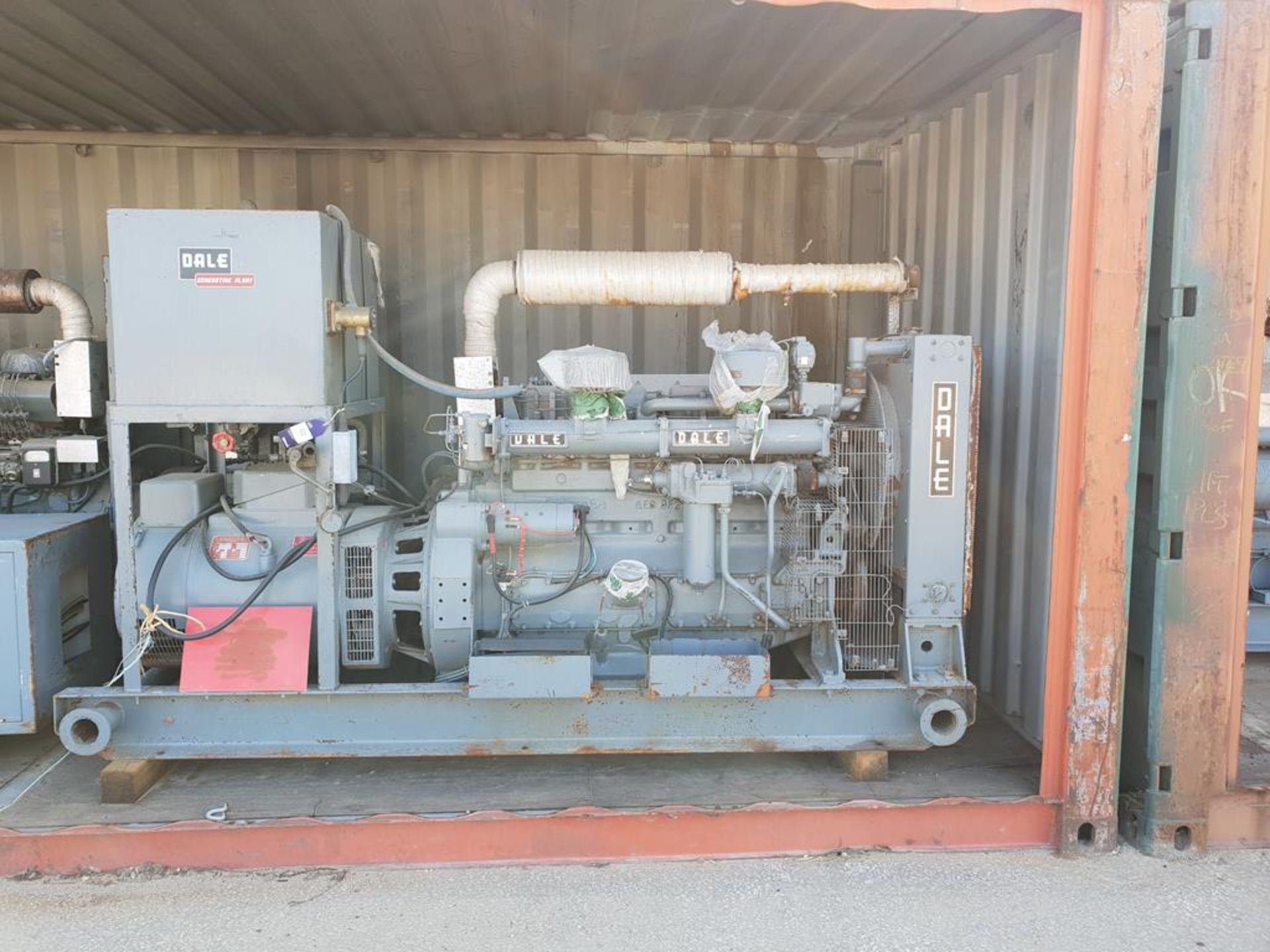 * Dorman/ Dale 88.75KVA Standby Generator. A 88.75KVA Skid Mounted Diesel Generator with Dorman 6