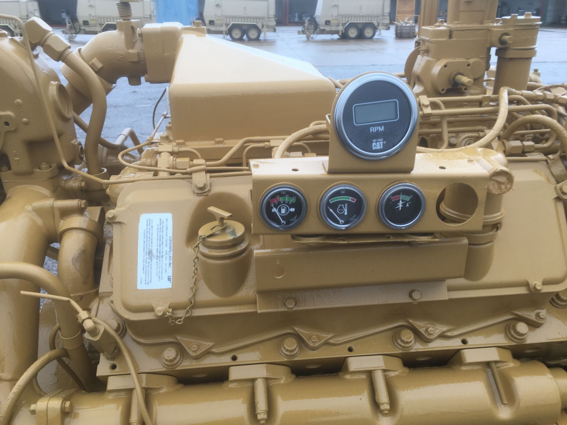 * Caterpillar 3408 V8 Industrial Diesel Engine. A Caterpillar Model 3408 V8 Industrial Diesel Engine - Image 7 of 8