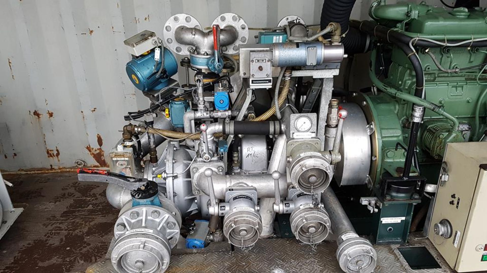 * Mercedes/Zeigler High Pressure Water Pump. A Skid Mounted High Pressure Water Pump with Mercedes - Image 4 of 6