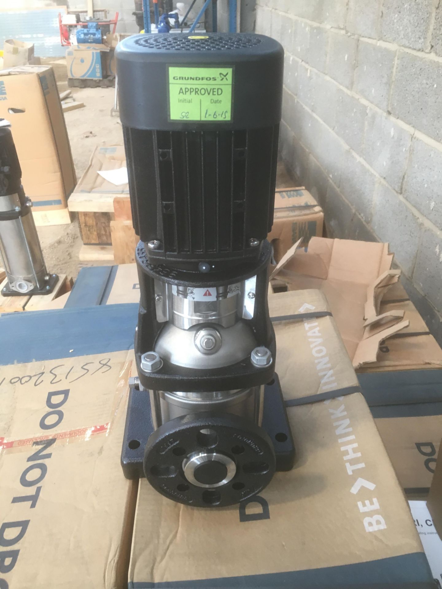 * 2 x Grundfos CRN-2 pump 0.55kW - Unused (Seller Ref 317) - Image 2 of 5