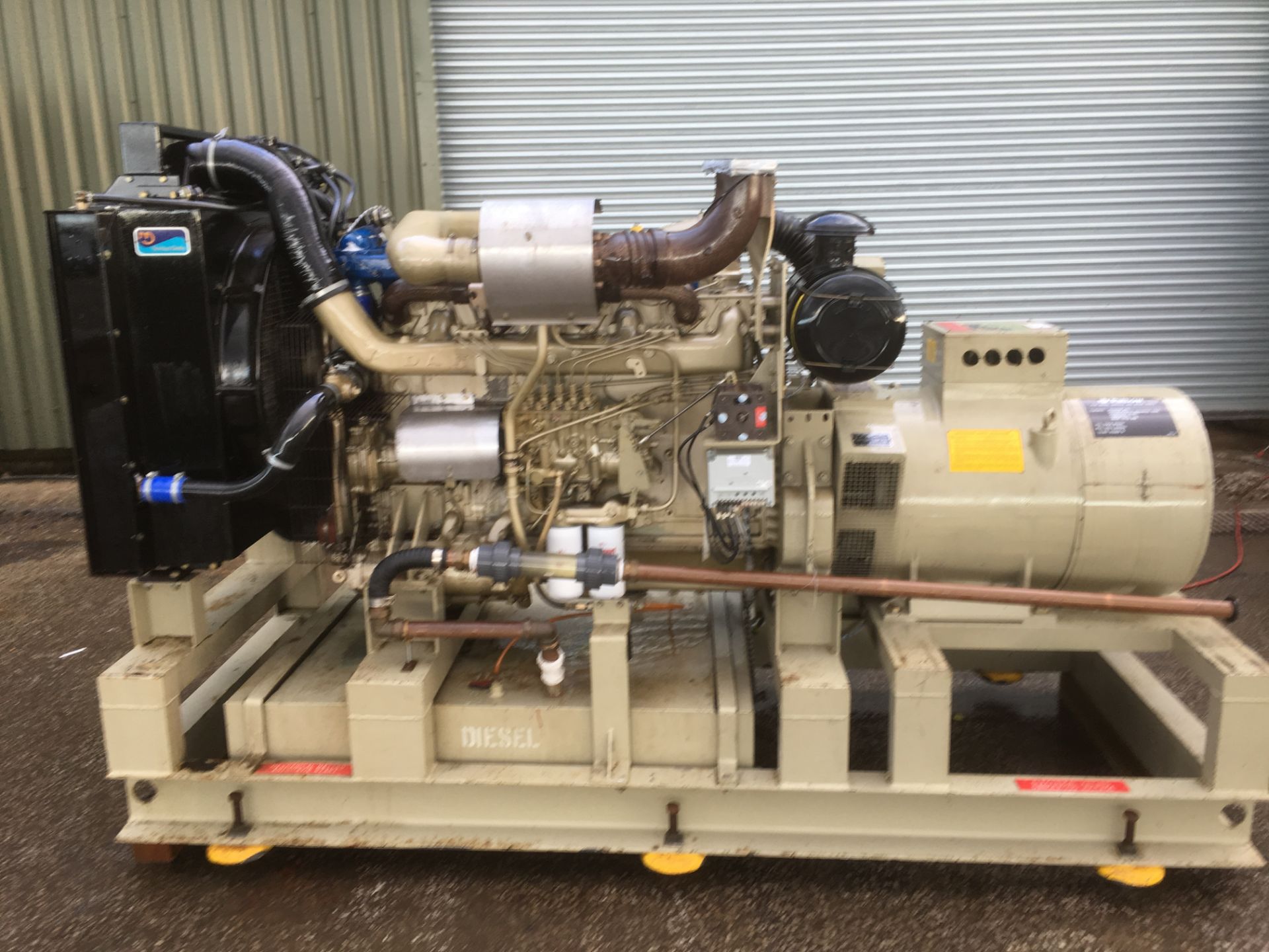 * DAF 210KVA Skid Mounted Diesel Generator. A 210KVA (168kW) Skid Mounted Diesel Standby Generator