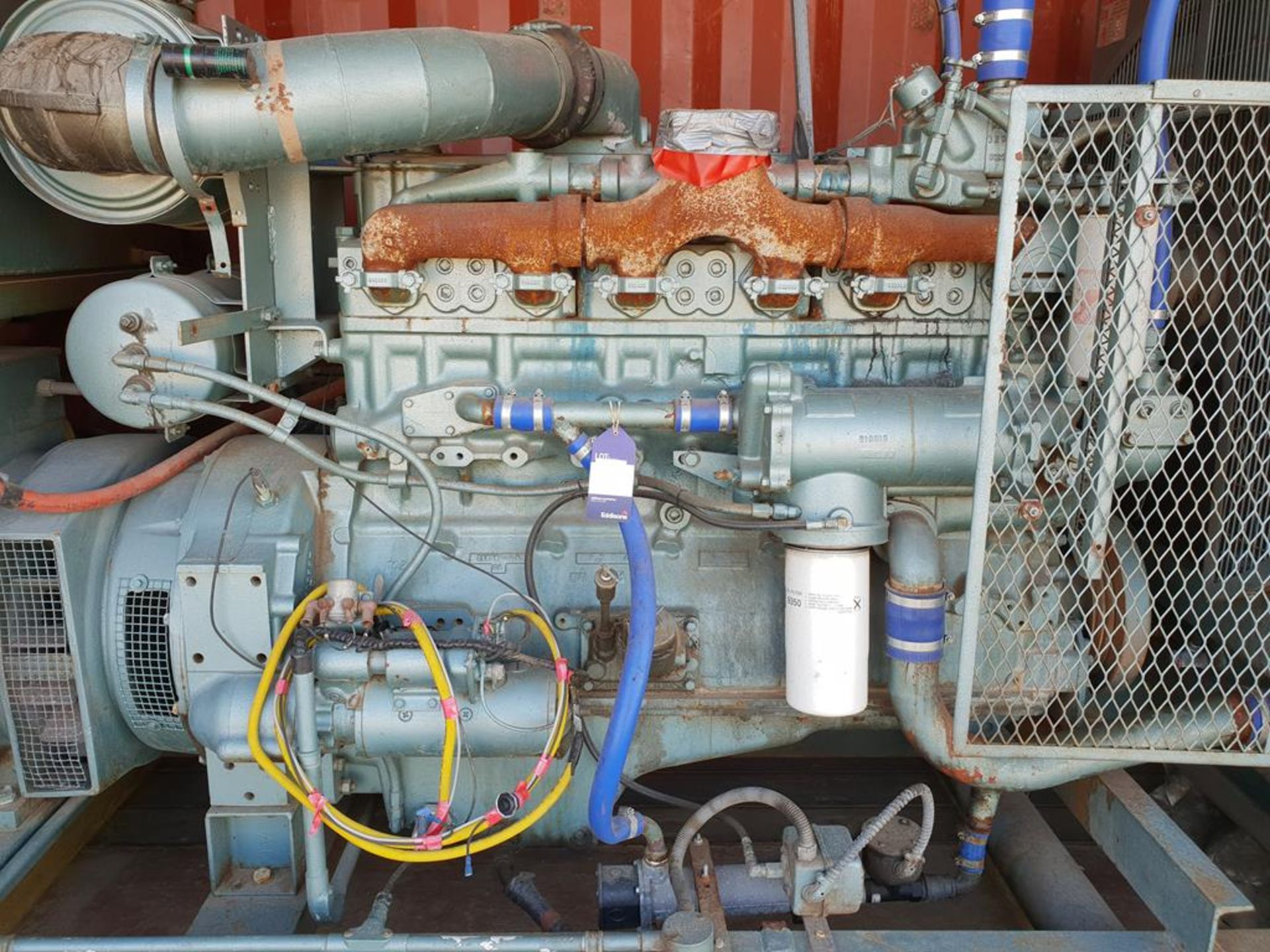 * Cummins/ Markon 125KVA Standby generator. A 125KVA Skid mounted Standby Generator with Cummins 855 - Image 2 of 7