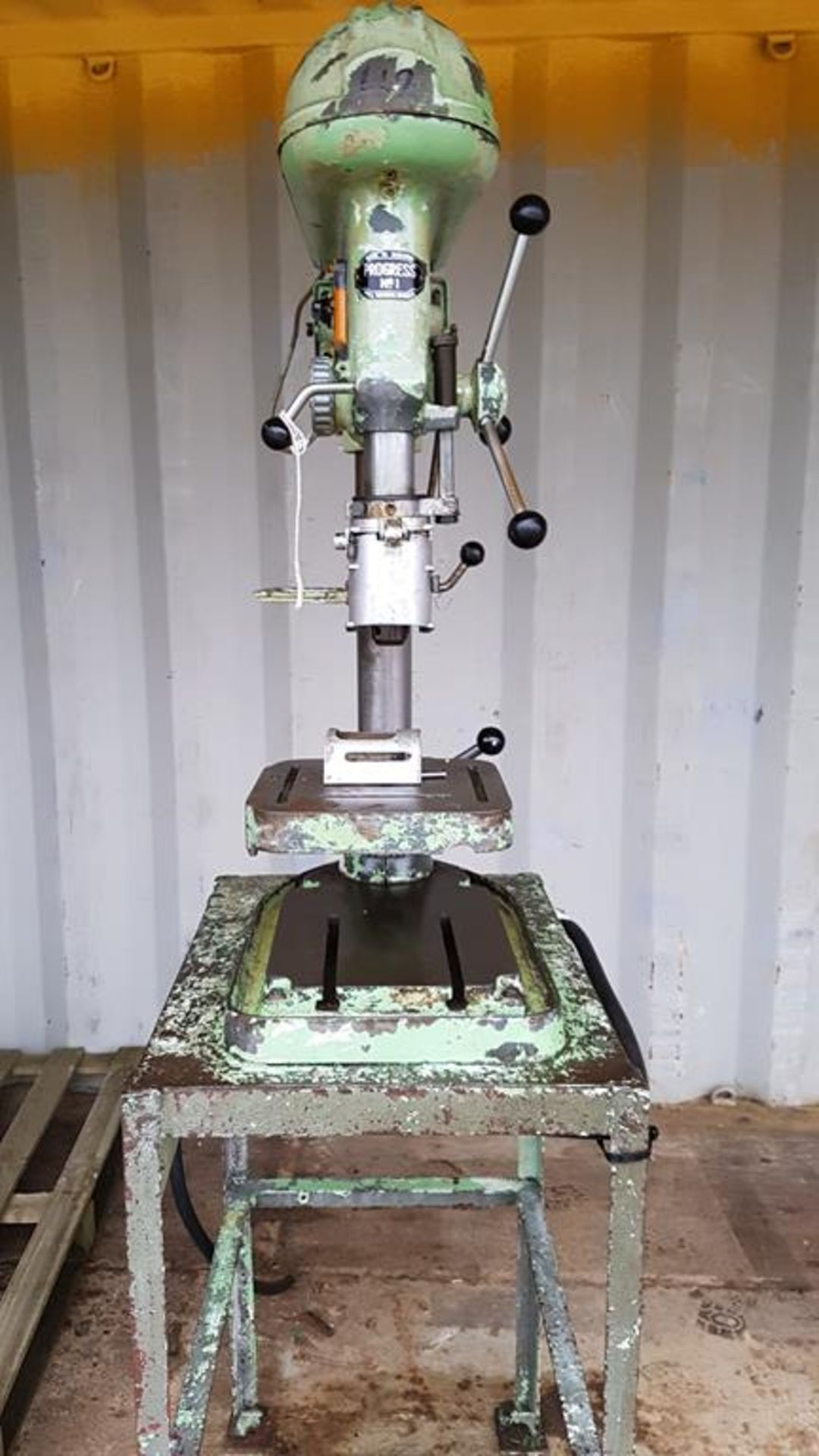 * Progress No1 3PH Bench Drill. Please note this lot is located at Manby Airfield, Manby,