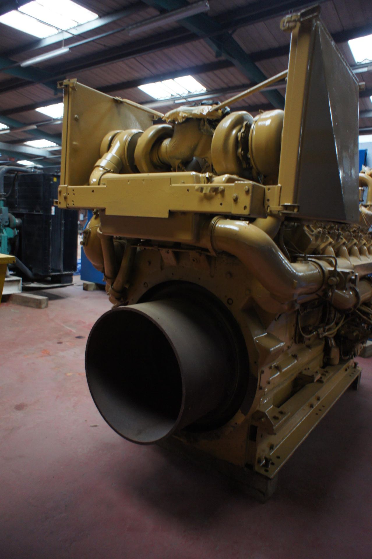 * Caterpillar D398 V12, 4-Stroke-Cycle Water cooled Diesel Engine with Radiator. Please note this - Image 7 of 9