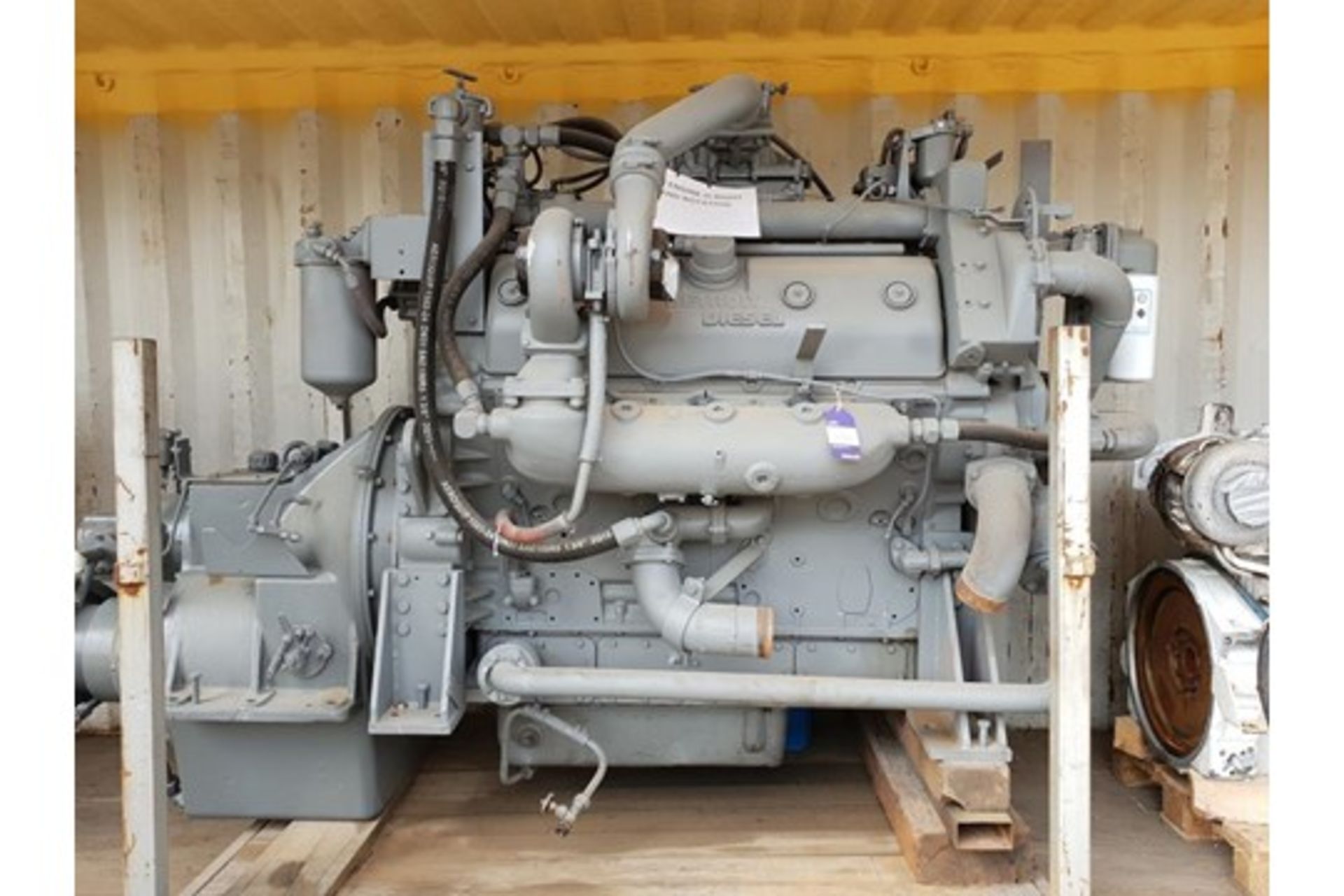 * GM Detroit Marine Diesel Engine and Allison's Gearbox. A Refurbished Detroit Marine Diesel type