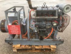 * Lister/Dale 33.5KVA Standby Generator. A 33.5 KVA Skid Mounted Diesel Generator with Lister 4