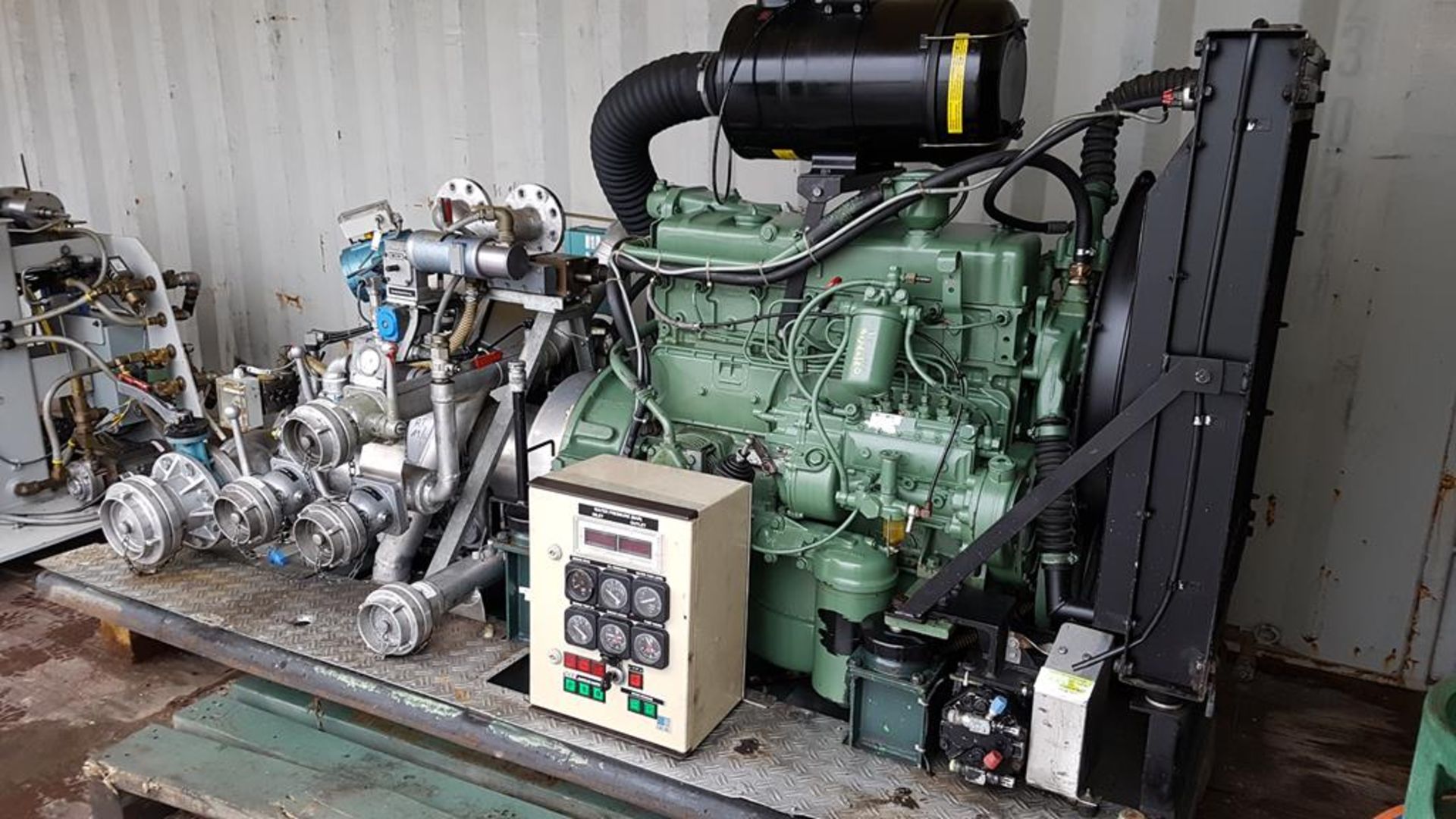 * Mercedes/Zeigler High Pressure Water Pump. A Skid Mounted High Pressure Water Pump with Mercedes - Image 2 of 6