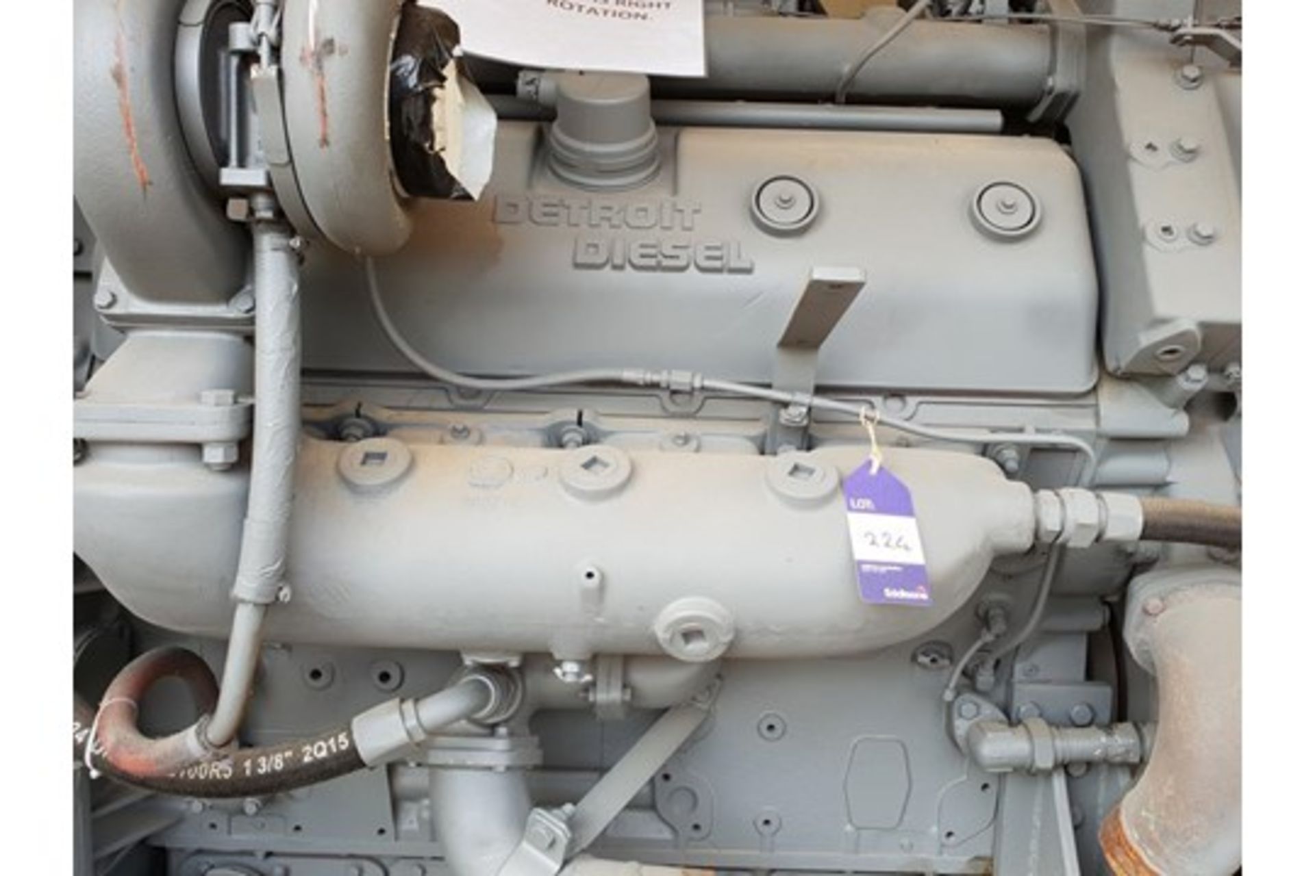 * GM Detroit Marine Diesel Engine and Allison's Gearbox. A Refurbished Detroit Marine Diesel type - Image 2 of 5