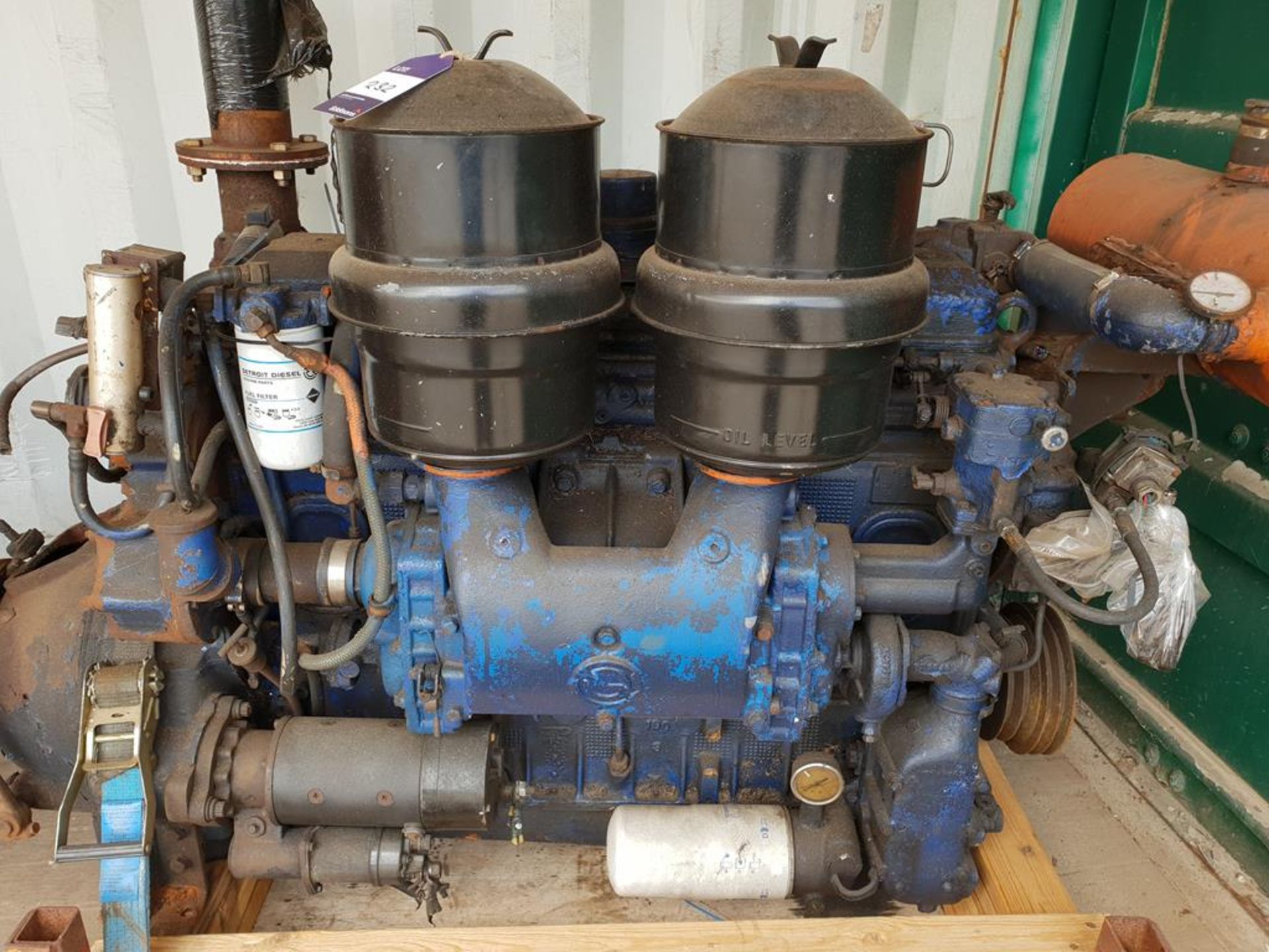 * GM Detroit 71 6 Cylinder Marine Diesel Engine. Please note this lot is located at Manby - Image 2 of 7