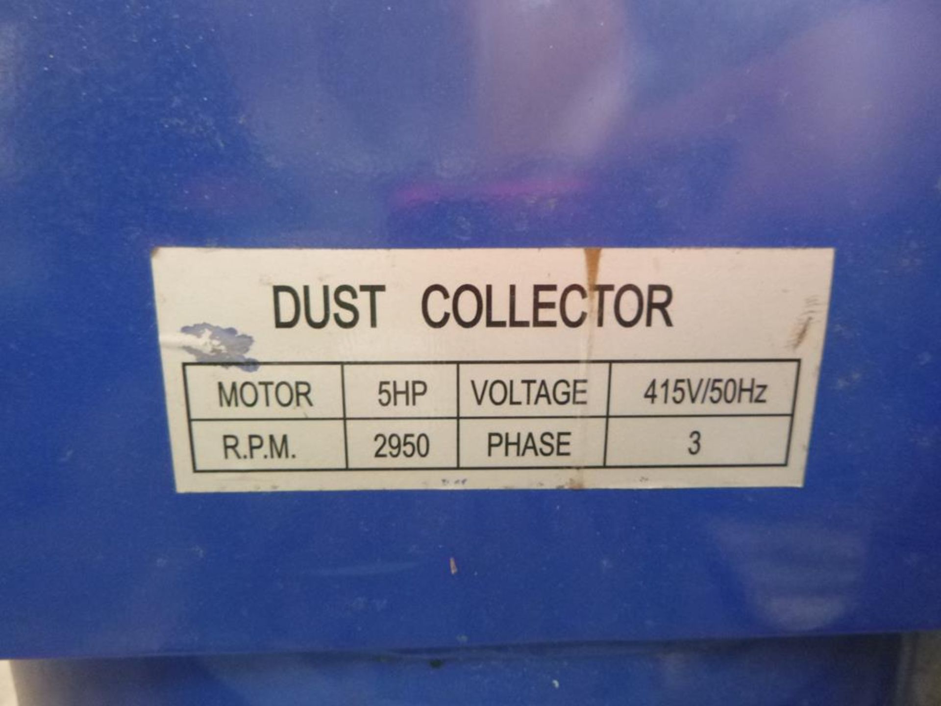 * A 3 bag Dust Extractor. Please note there is a £5 plus VAT Lift Out Fee on this lot. - Image 4 of 5