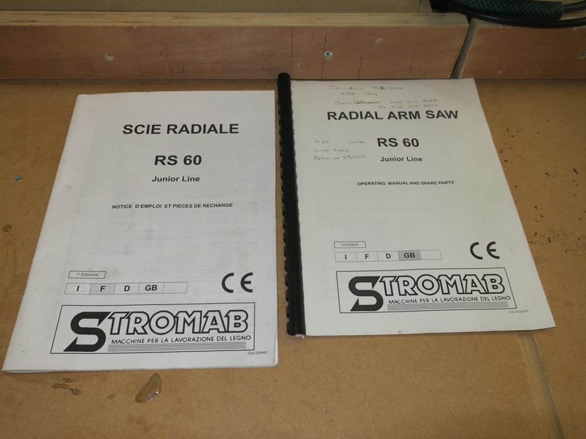 * A Stromab RS60 240V Radial Arm Saw S/N 231459 3PH YOM 2004. Please note there is a £10 Plus VAT - Image 2 of 5