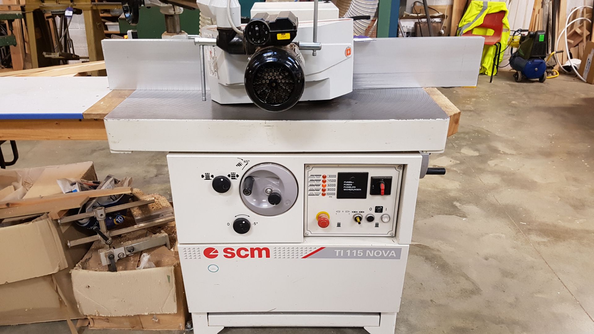 *SCM Ti 115 Nova Spindle Moulder. An SCM Model Ti 115 Nova Spindle Moulder with Steff 2034 Power