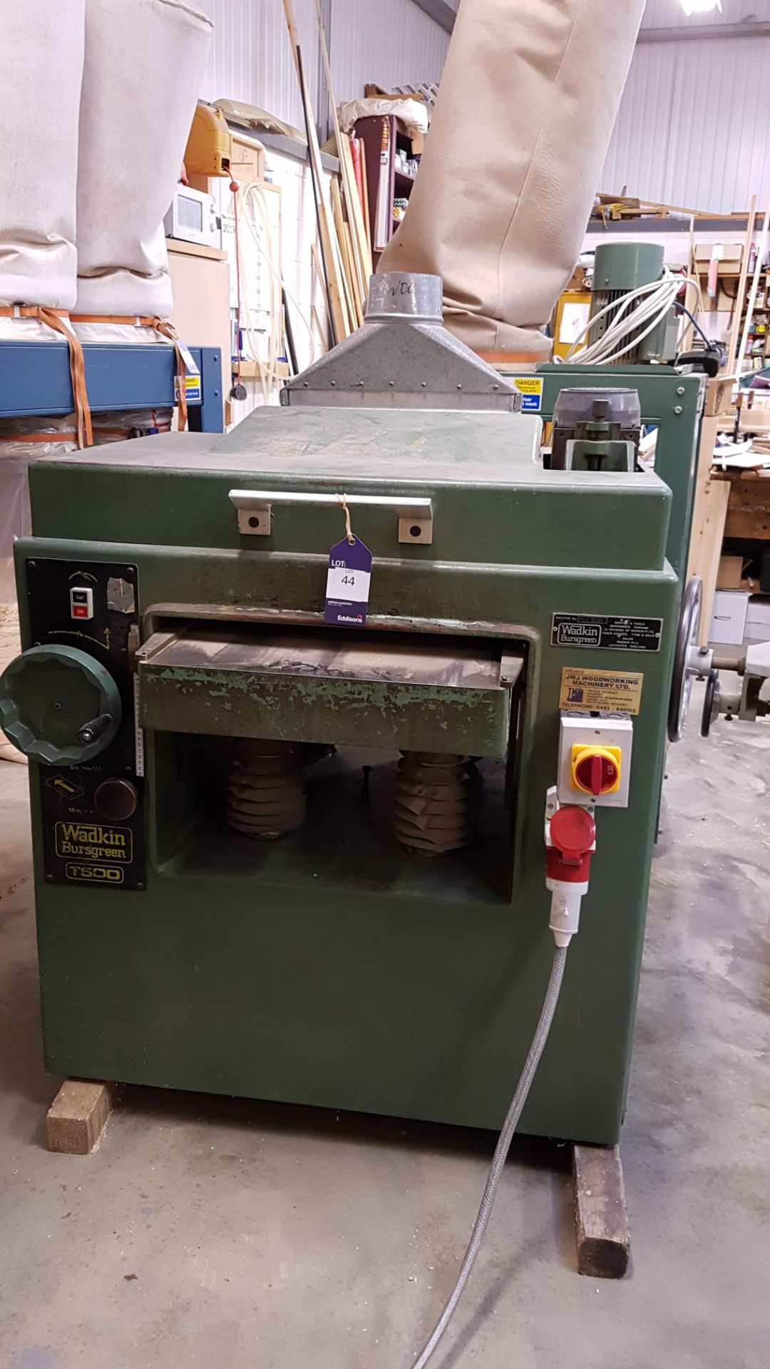 * Wadkin Bursgreen T500 Thicknesser A Wadkin Bursgreen Model T500 Thicknesser Machine No: T500 - Image 5 of 5