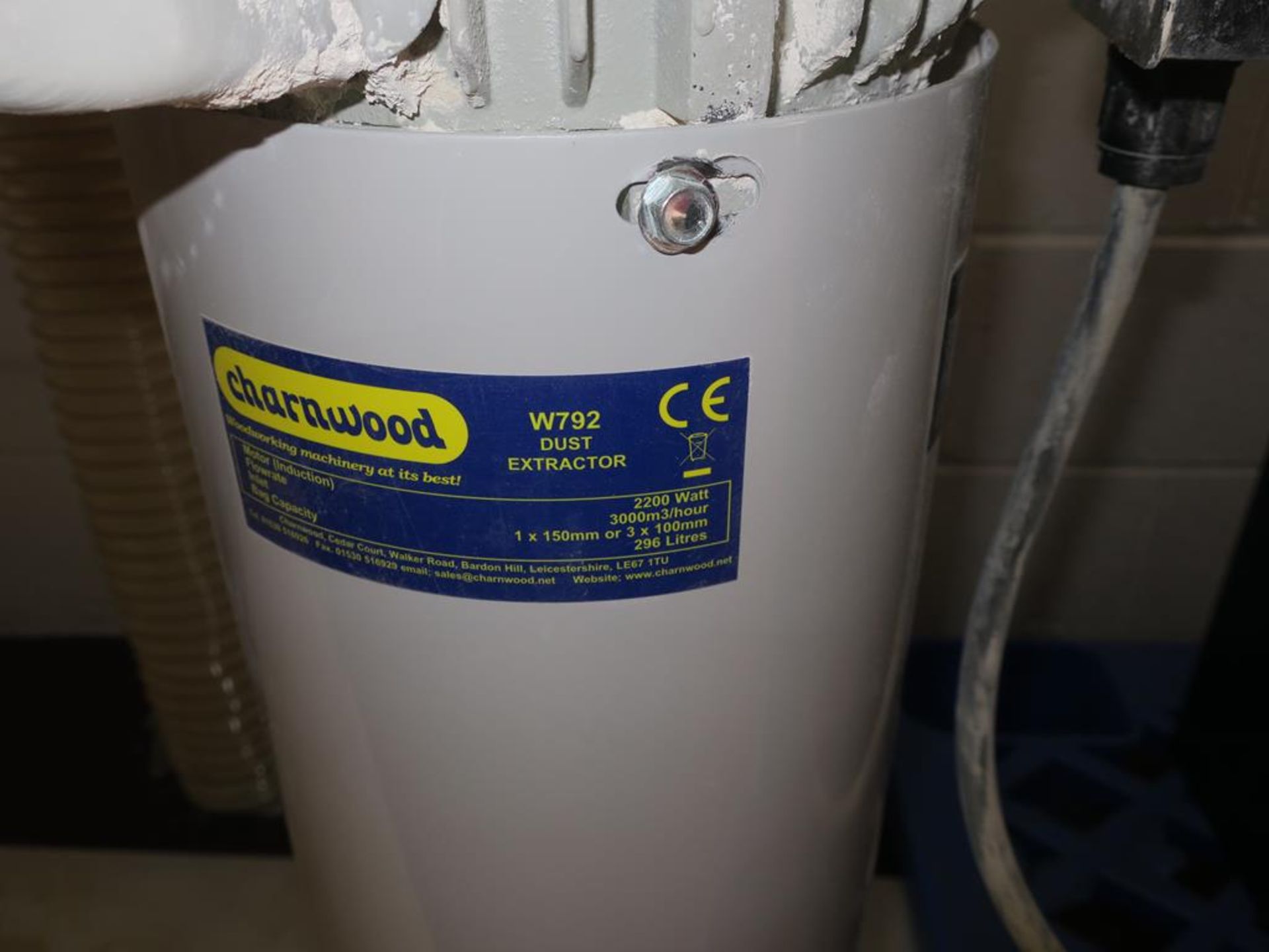 * Charnwood W792 240V 2 Bag Dust Extractor. Please note there is a £5 Plus VAT Lift Out Fee on - Image 2 of 3