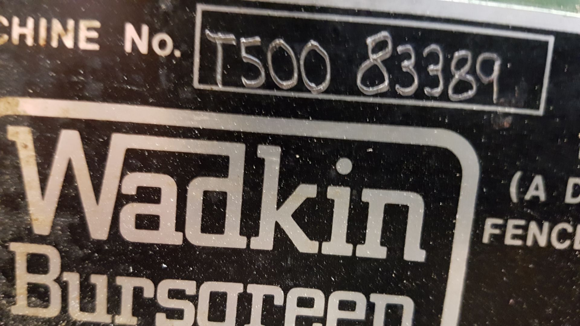 * Wadkin Bursgreen T500 Thicknesser A Wadkin Bursgreen Model T500 Thicknesser Machine No: T500 - Image 3 of 5
