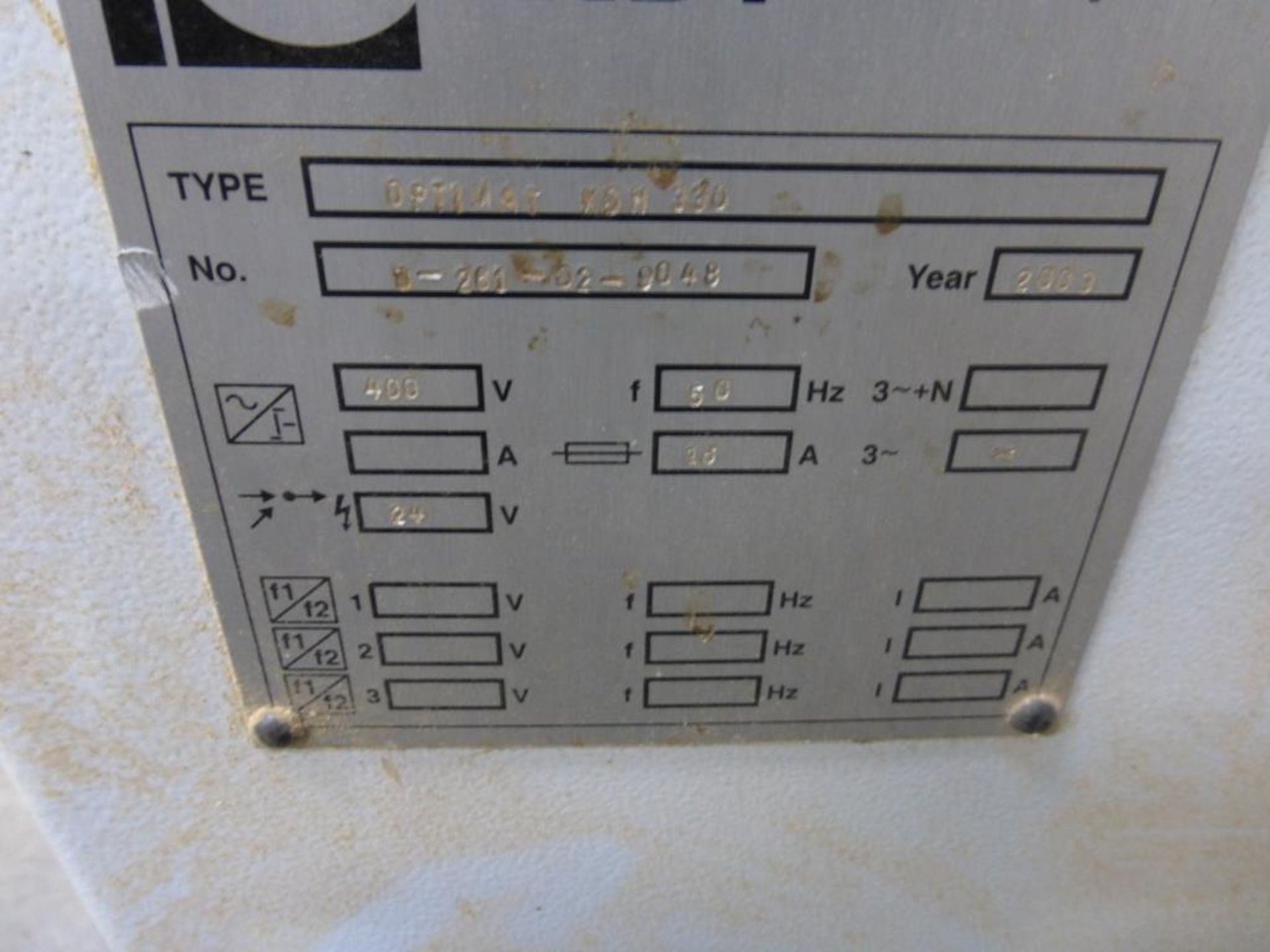 *Brandt Optimat KDN 330 Edgebander S/N 8261DZ9048 YOM 2003 3PH - Image 6 of 8