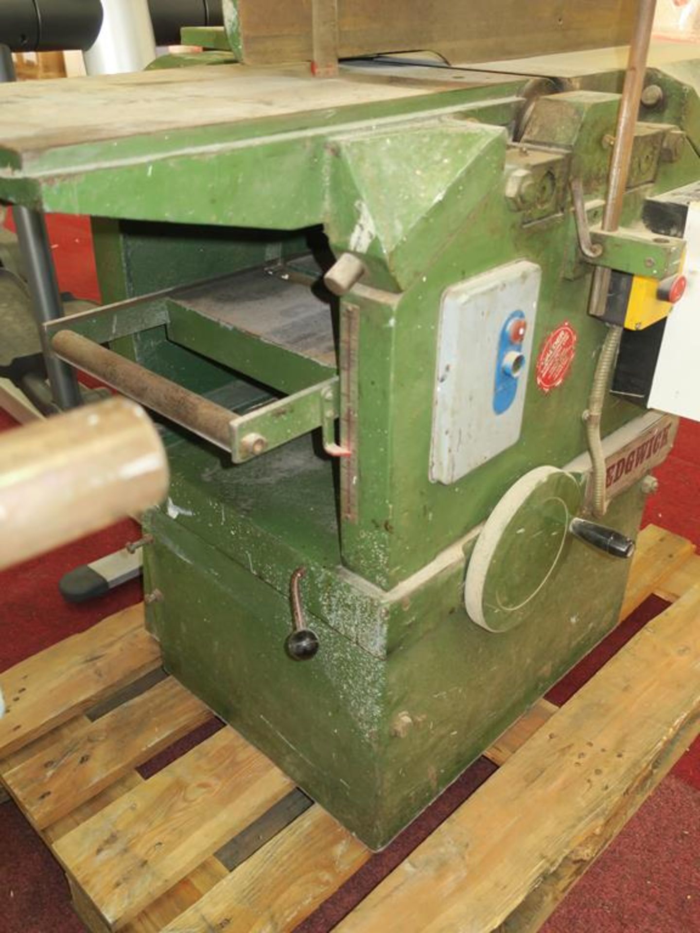 * A Sedgwick 12'' Planer-Thicknesser Complete with DC Brake. Please note there is a £10 Plus VAT - Image 3 of 5