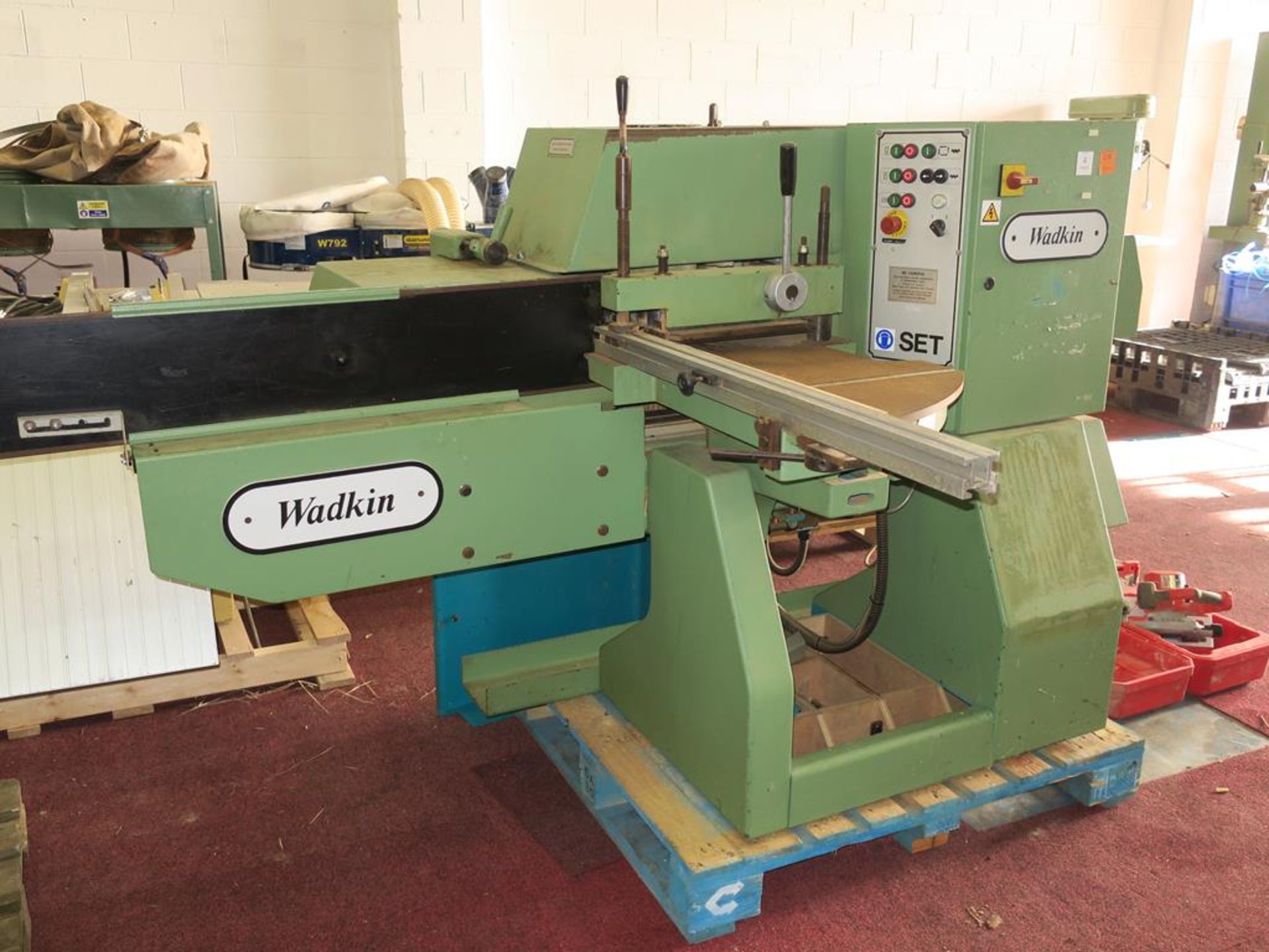 * A Wadkin Set Dial, A Size Single End Tenoner with Powered Head Movement, Variable Feed Speed - Image 2 of 4