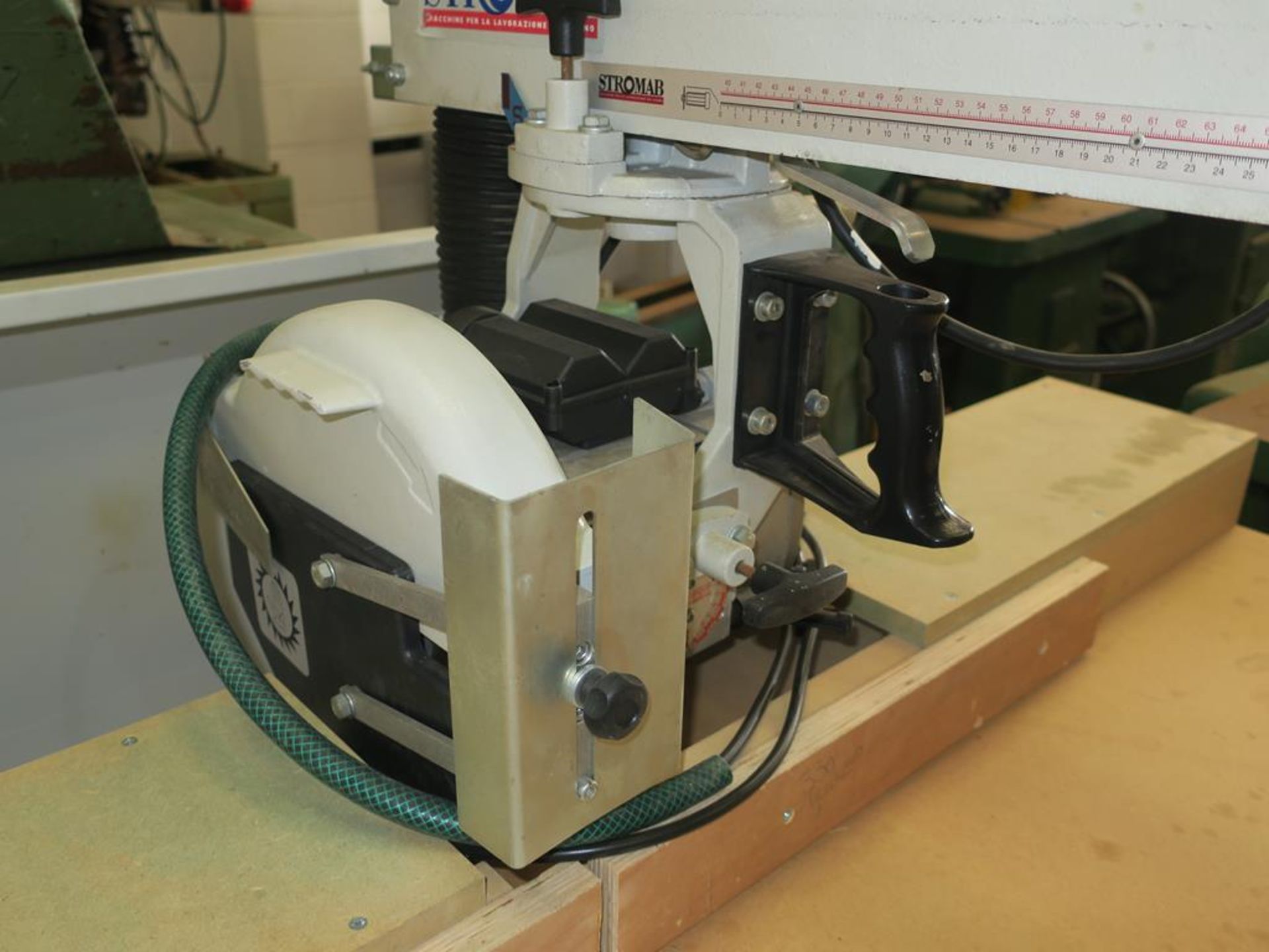 * A Stromab RS60 240V Radial Arm Saw S/N 231459 3PH YOM 2004. Please note there is a £10 Plus VAT - Image 3 of 5