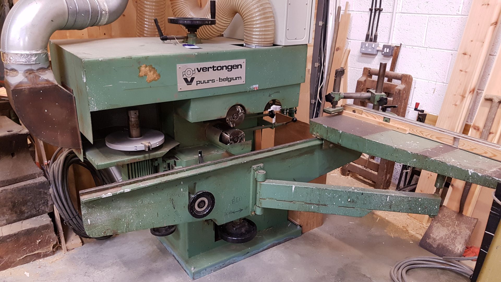 * Vertongen PO2 Single End Tenoner A Vertongen Model PO2 Single End Tenoner S/N: 09/276. Please