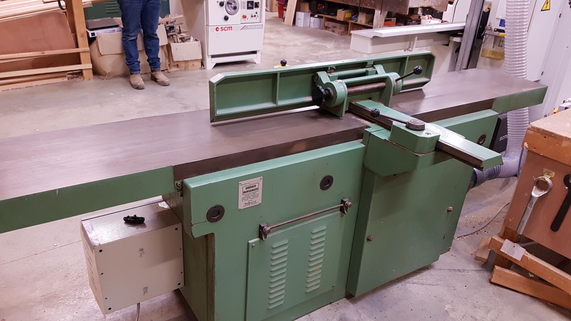 * Wadkin Bursgreen Super 400 Planer A Wadkin Bursgreen Super 400 Surface Planer Machine No:S400/ - Image 4 of 6