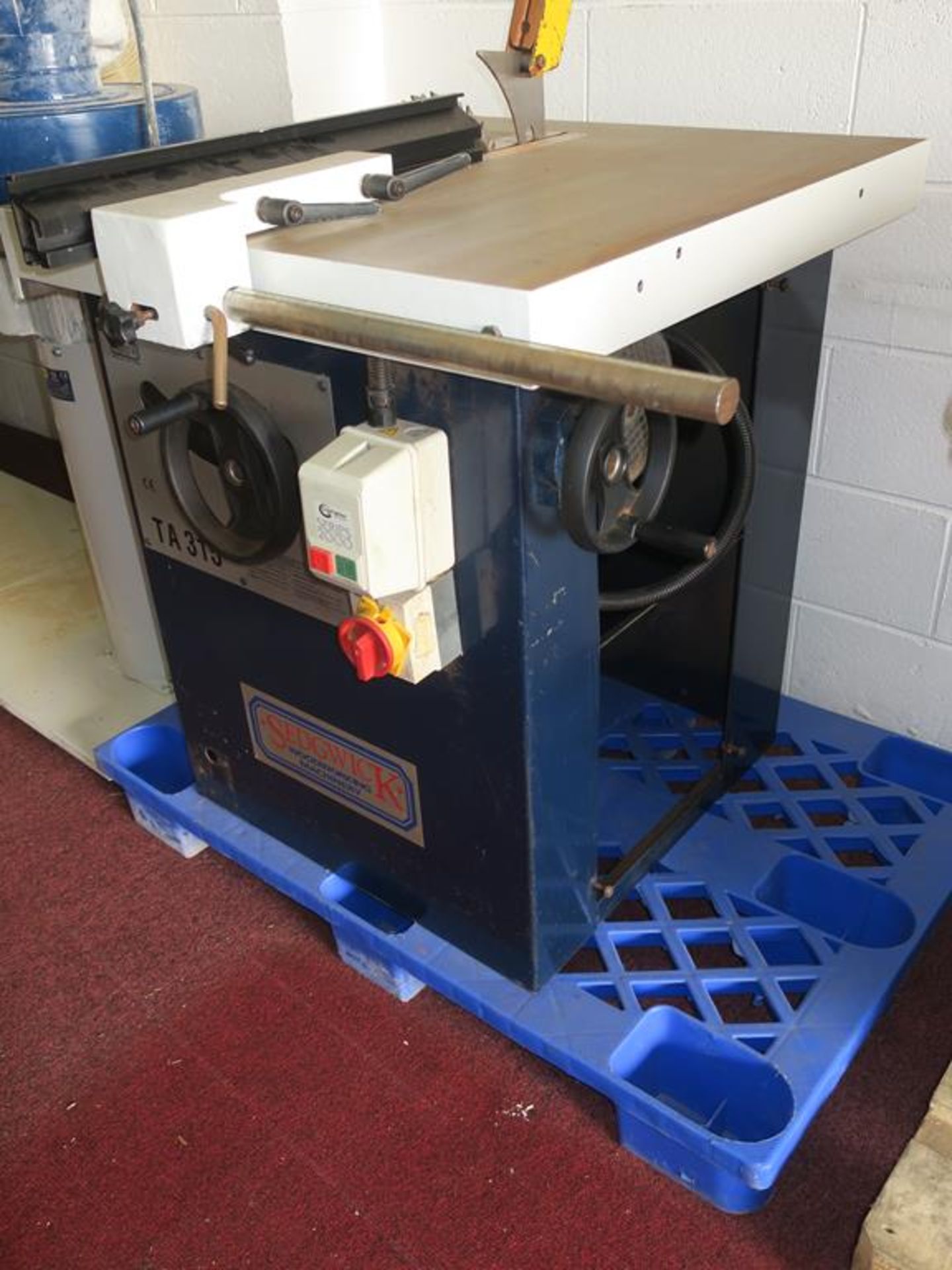 * Sedgwick TA315 Sawbench . Please note there is a £10 Plus VAT Lift Out Fee on this lot. - Image 3 of 4