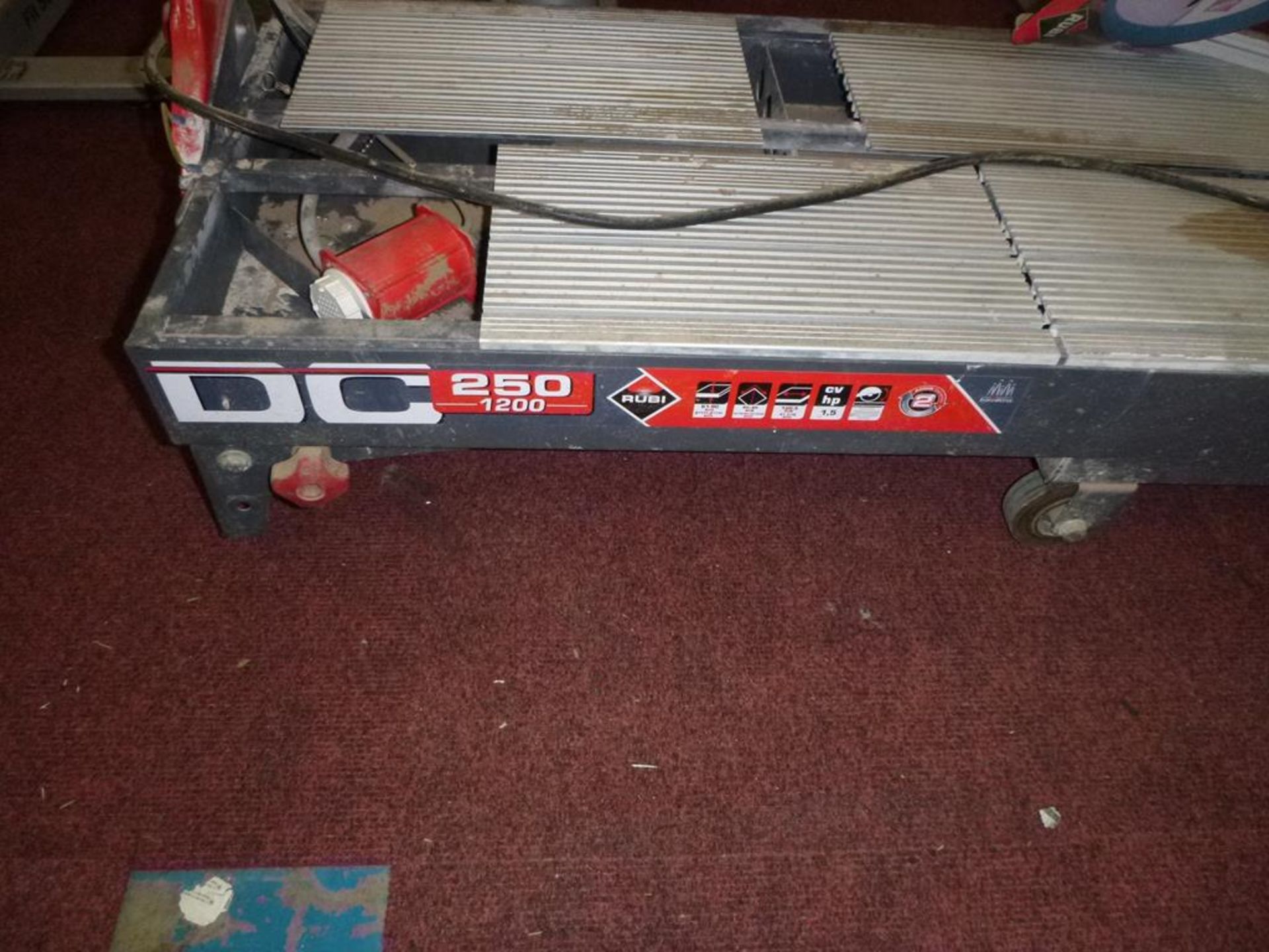 * Rubi DC 250 1200 110V Tile Cutter. Please note there is a £10 Plus VAT Lift Out Fee on this lot - Image 3 of 3