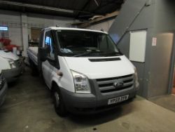 2 Ford Transit Vans, Ford Transit Flat Bed, Saws, Power Tools, Small Plant, Acro Props, Alloy Scaffolding, Office Equipment etc.
