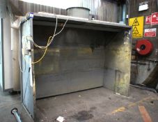 * Open Fronted Galvanised Extraction Booth approx. 3000mm x 2000mm. Located at site 2