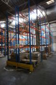 * 6 Bays H Slow 12 Pallet Racking comprising 9 x 5000mm uprights, 24 x 3300mm cross beams and 12 x