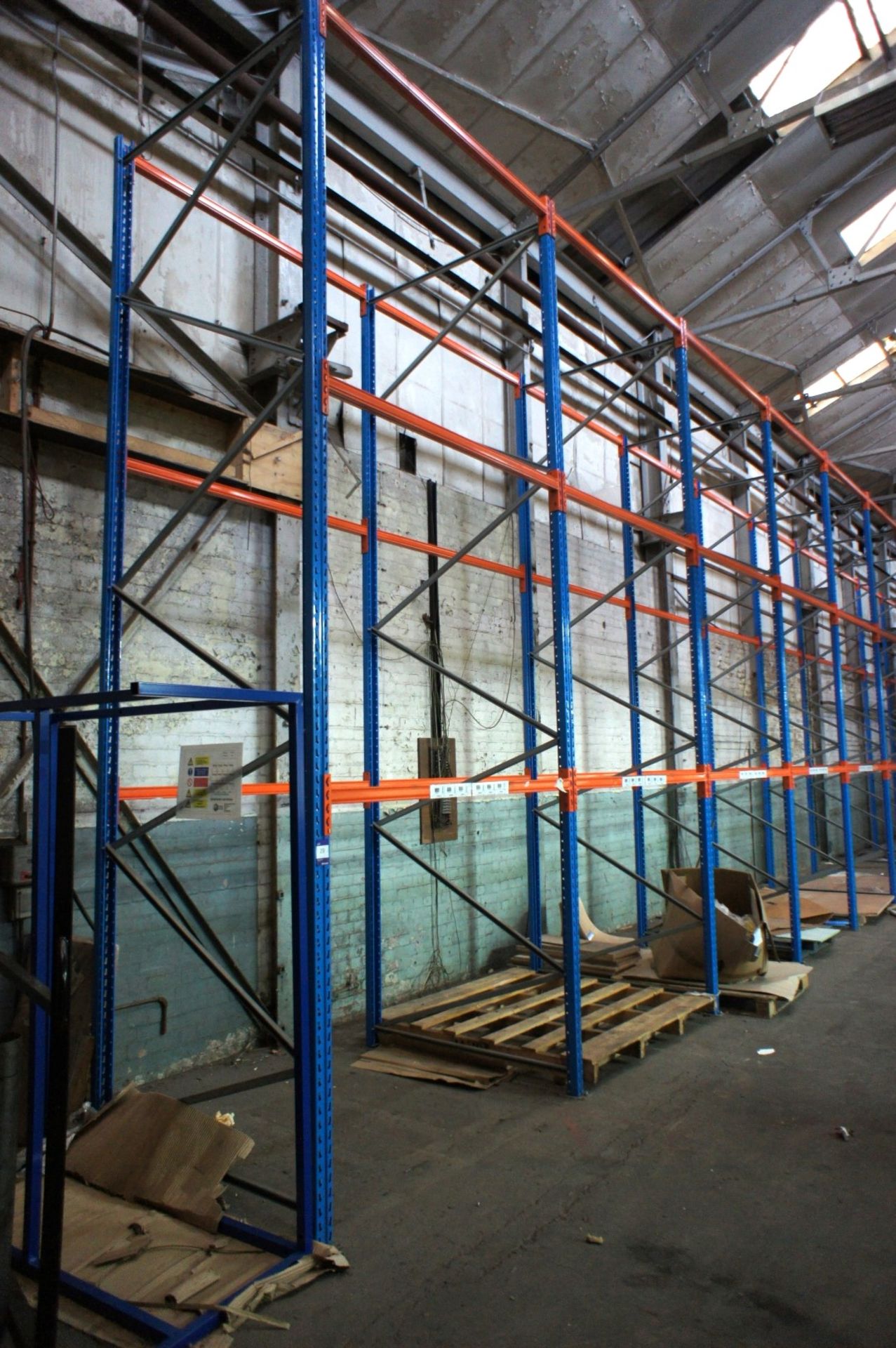 * 19 Bays H Slow 12 Pallet Racking comprising 20 x 5000mm uprights and 57 x 1800mm cross beams. - Image 3 of 5