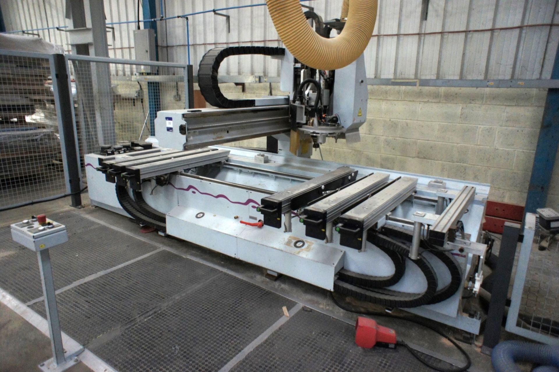 * Weeke Optimat BHC350 serial No 0-250-18-0322 CNC Woodworking Machine; YOM 2003. Please note - Image 8 of 11